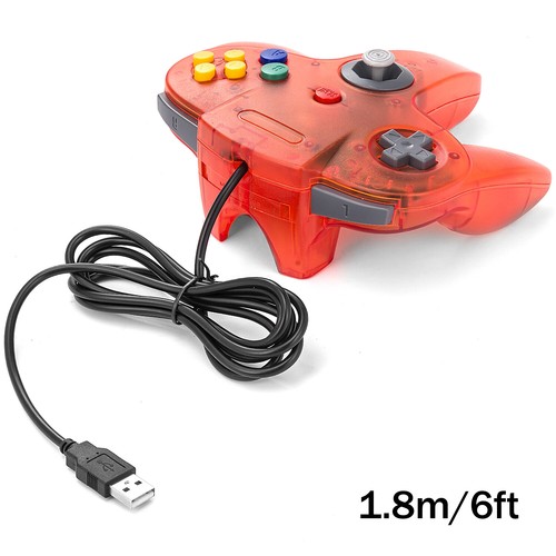 For Windows PC Linux Raspberry Pi Wired N64 USB Controller Gamepad Joystick AU - Picture 16 of 78