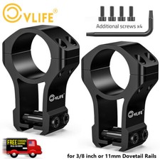 1'' Scope Rings 11mm  3/8" Dovetail High Profile Riflescope Mount - 2 Pieces US