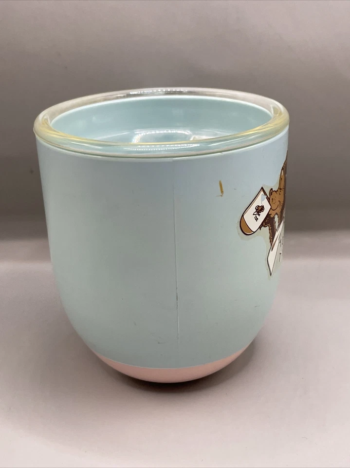 Vintage 1950's Tommee Tippee Self Righting Sippy Cup Turquoise and Pink GA10 - Image 4 of 4