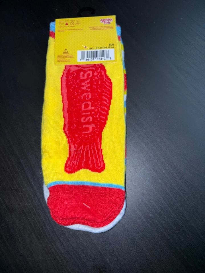 Paquete de 2 calcetines tobilleros suecos de novedad talla única para la mordaza más divertida comida de regalo Foto 2 de 2