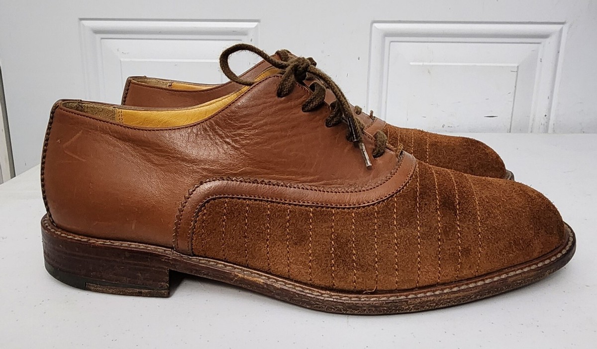 Vintage Men\'s Gucci Suede Dress Shoes Vintage Shoes/gucci Suede Silver Horsebit Mocassin Loafers  main image 4