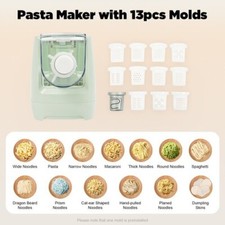 12 Noodle Shapes Automatic Pasta Machine Electric Pasta & Noodle Maker 260W
