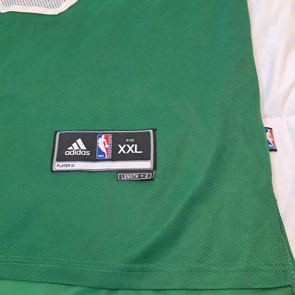 ADIDAS Rajon Rondo 9 NBA 绿色波士顿凯尔特人队缝制球衣尺寸 XXL 长度 +2 — 第 3/4 张图片