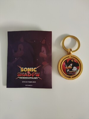 Gamescom 2025  Promo Limited Sonic Shadow Generations Keychain  *limited* *Rare*