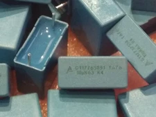 10uF 63V Polyethylene Film Capacitor, 10uF Epcos PET Film Capacitor