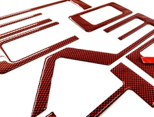 3D RED CARBON RAISED DOMED TAILGATE LETTERS FOR COLORAD 2023-2026 US MADE