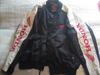 vtg Honda Racing Motorcycle Rider Collection Riding Jacket Size Large intersport