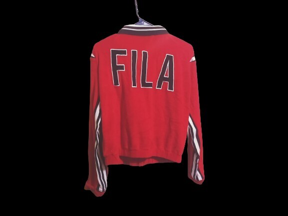 Fila Sabina Logo Track Jacket Red Medium