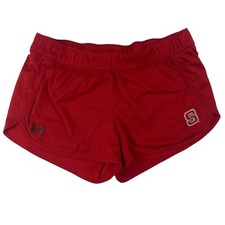 Under Armour Heat Gear Semi-Fitted NC State Wolfpack Red Active Shorts Size M