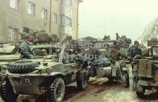 WW2 Picture Photo Surrendered German troops and vehicles 6211