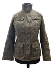 Barbour Lifestyle Womens Brown Morris Utility Wax Jacket Uk 10 Ref Rp107