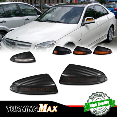 Smoked Switchback LED Side Mirror Signal Lights For Benz ML-Class W164 2008-2011