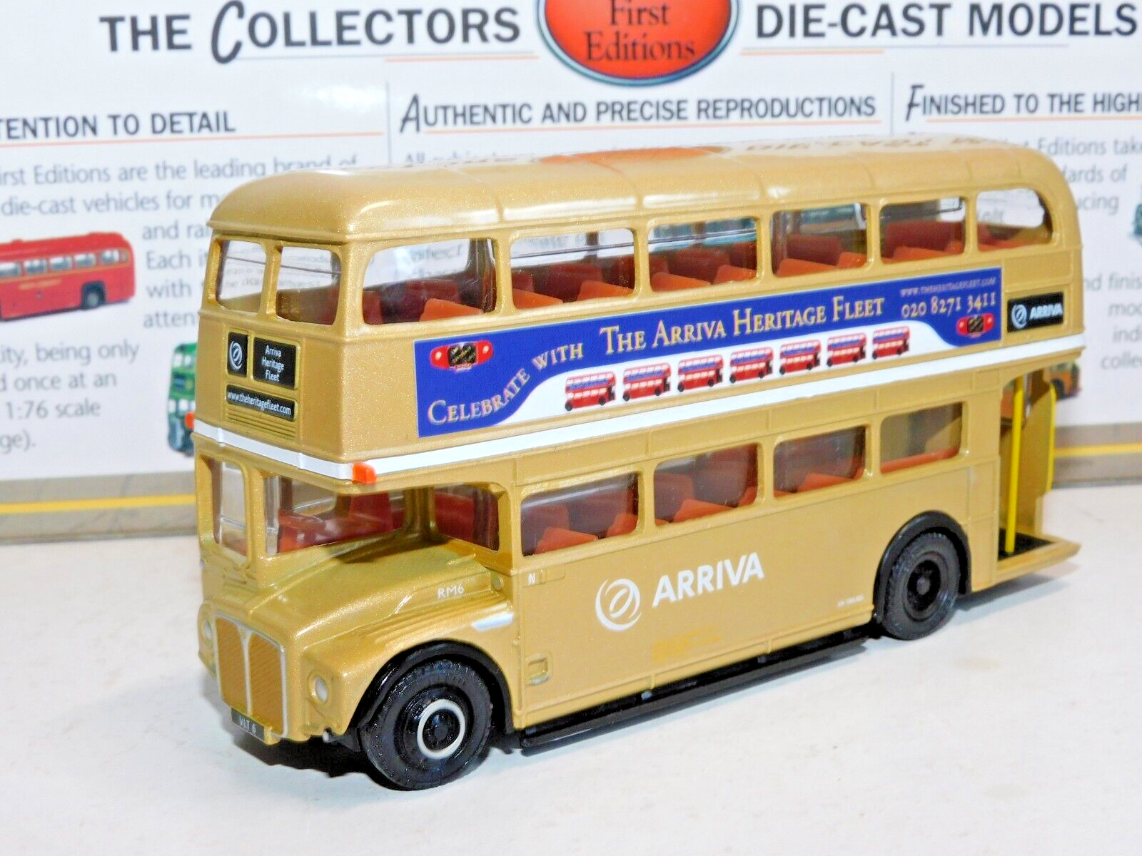 EFE AEC ROUTEMASTER BUS RM6 GOLD ARRIVA HERITAGE FLEET 1/76 15633A