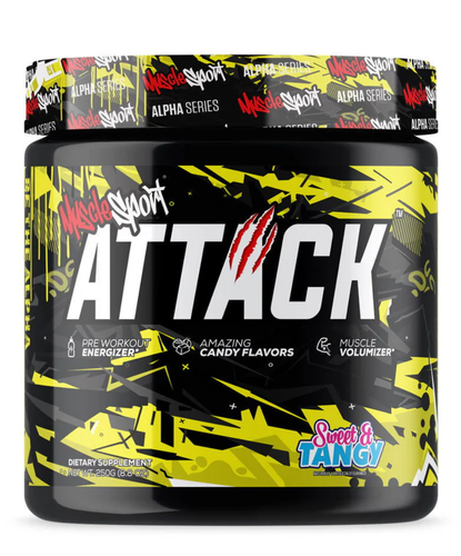 Muscle Sport Attack, Pre-Workout Energizer, Starpunch, 8.8 oz (250 g) - Picture 3 of 4