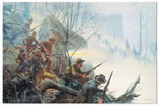 Post Card Battle Above the Clouds by Mort Kunstler