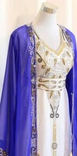 Moroccan Long Eid SALE Farasha Dress Dubai Abaya Hand Work Gown Ramzan Kaftan