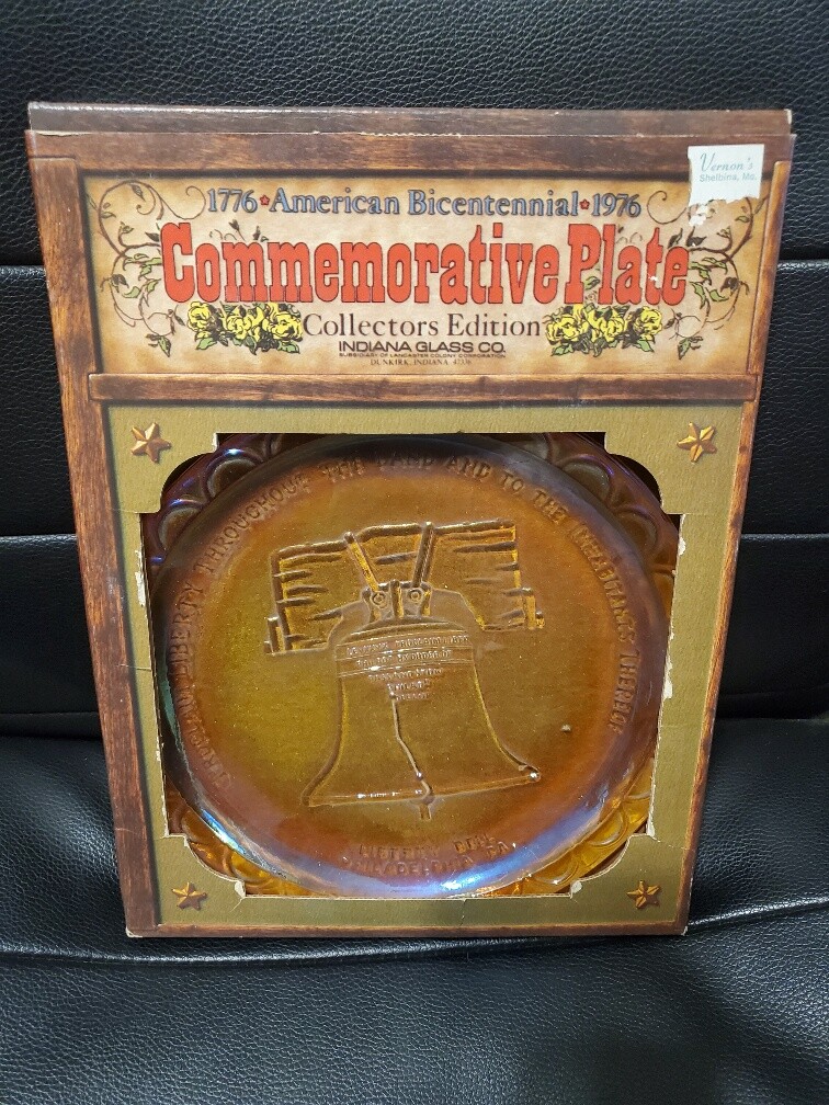 Indiana Glass Company American Bicentennial Commemorative Plate eBay
