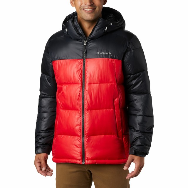 Columbia Men's Pike Lake Hooded Jacket Size XL Mountain Red Full Zip Insulated for sale online 