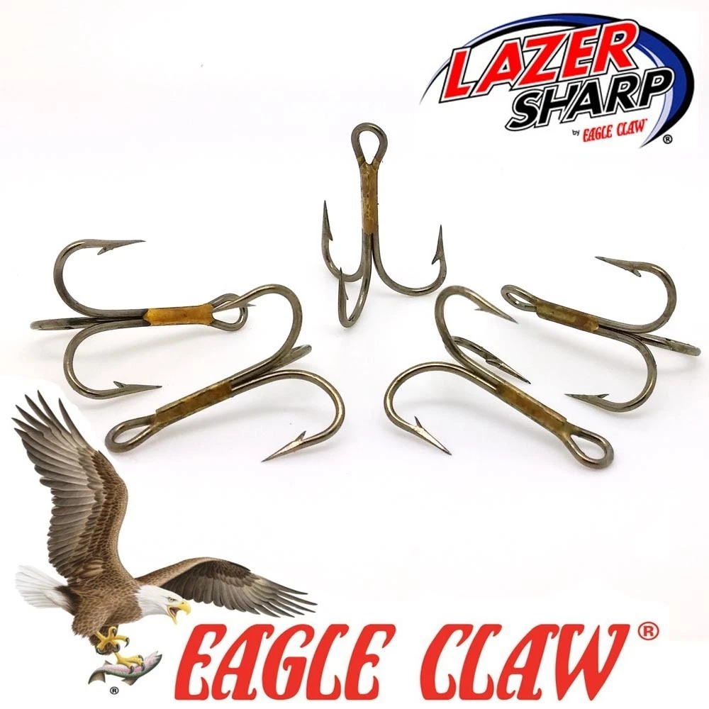 Eagle Claw Lazer Sharp Dressed Treble Hooks 2-Pack - Assorted Sizes With Teaser Feathers 5 thumbnail image