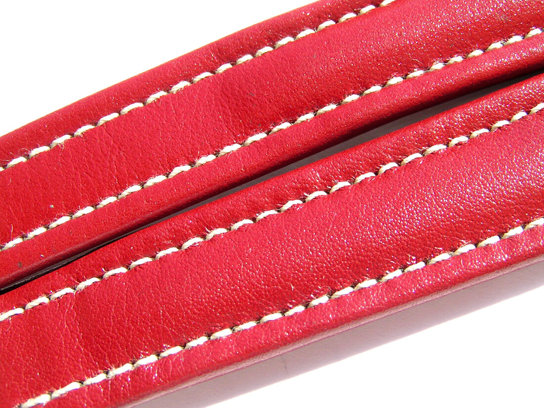 Breitling Band 938X 19mm Rojo Marrón Rojo Correa Becerro 002-19