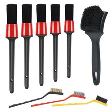 9 Pcs Car Detailing Brush Set for Wheel Tire Engine and Hard to Reach Areas