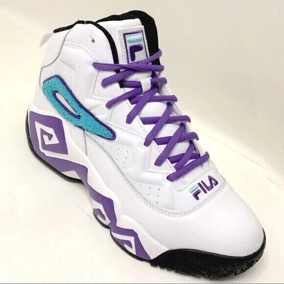 Purple and white sale filas
