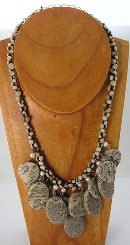Stunning Jay King Mine Finds Bamboo Coral & Sterling silver Necklace w/Box Pouch - Picture 4 of 9