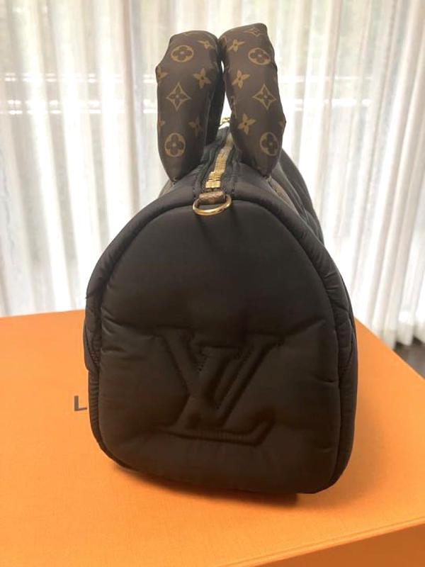 LOUIS VUITTON Speedy 25 Crossbody Bag M59008 Black Pillow Hand 