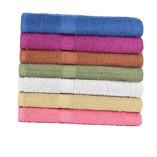 Toallas y paños de baño multicolores de algodón egipcio