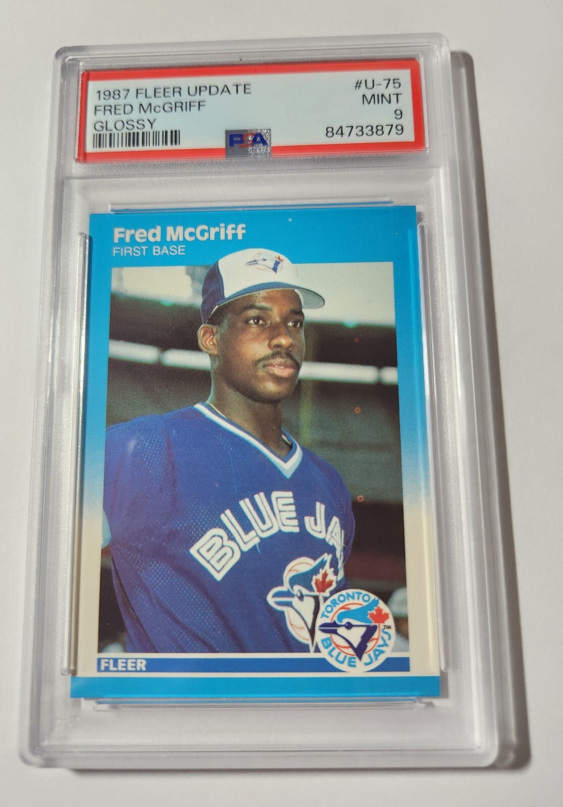 FRED McGRIFF -- 1987 FLEER UPDATE -- GLOSSY -- U-75 -- PSA MINT 9