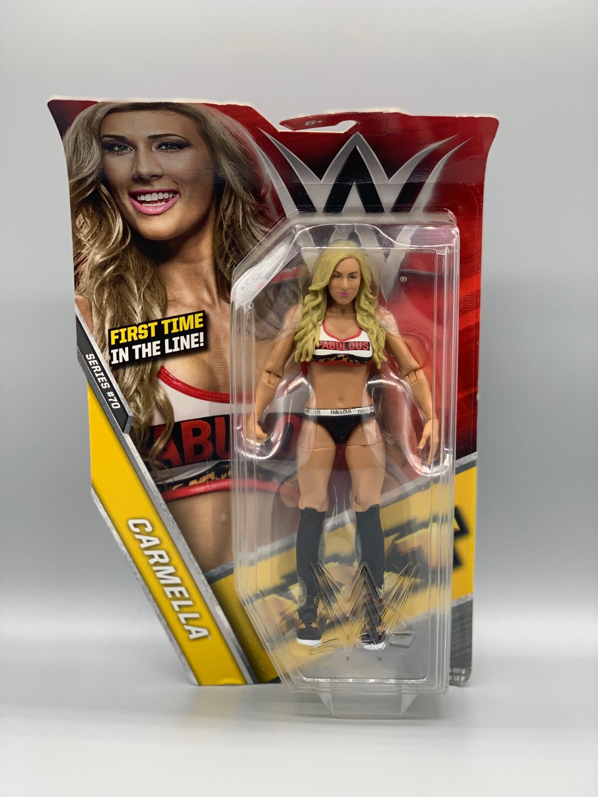 Carmella WWE Mattel Action Figure Basic Series 70 - Package Damaged  1st in Line