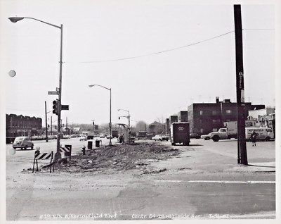 Queens NYC Photo Springfield Blvd & Hillside Avenue 1967 Construction 8 x 10 B&W