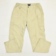 5.11 Tactical Men's Cargo Pants Work Utility Cotton Blend Beige Size 36x34 Stain