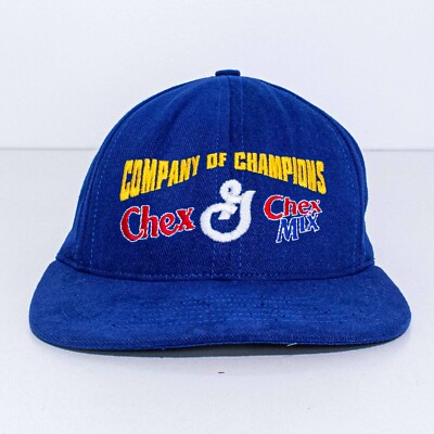 Vintage Chex Mix Hat General Mills Company of Champions 90s Promo Cap Dad Hat 