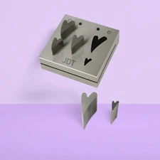 Disc Cutter Special Heart Shape| Set of 5 Punches| Jewelry Die|