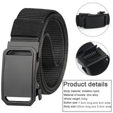 Men's Casual Military Tactical Belt Army Security Adjustable Quick Release Belt