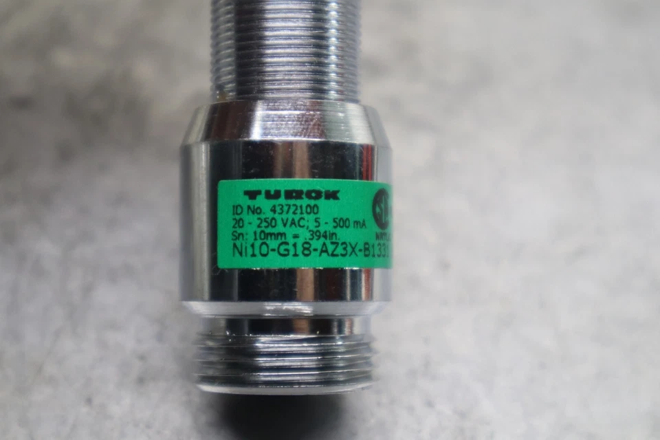 Turck NI10-G18-AZ3X-B1331 50MM Proximity Sensor 20-250VAC 5-500MA Sn: 10mm New - Image 3 of 4