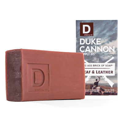 Bar Soap Big Ass Brick of Soap Leaf & Leather Scent 10 oz - Picture 2 of 3