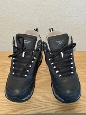 REEBOK BEAMER WORK BOOT COMPOSITE/STEEL TOE BLACK MEN SIZE 5.5 WOMEN SIZE 7.5
