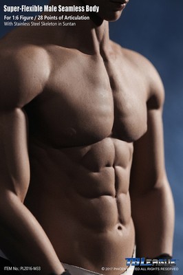 SUPER FLEXIBLE FIGURE 【PL2016-M33】 Phicen 1/6 Scale Super Flexible Male Muscular Seamless Body