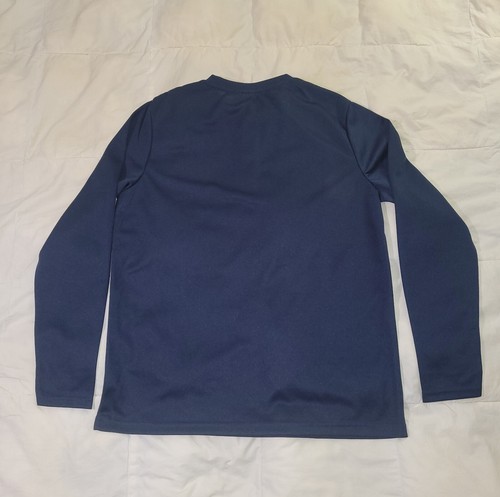 Snap-On Tools Navy Blue Long Sleeve Jersey Mesh Henley Performance Shirt Sz L - Picture 7 of 7