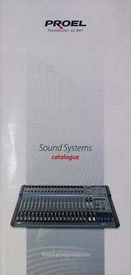 Vintage Proel Technology Catalogue Mixing Consoles and Speakers 20997