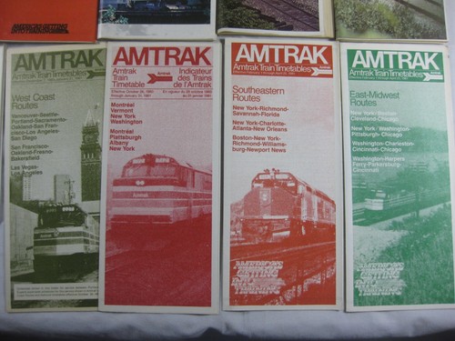 1980-1981 Amtrak Passenger Railroad National and Regional Timetables - Picture 3 of 4