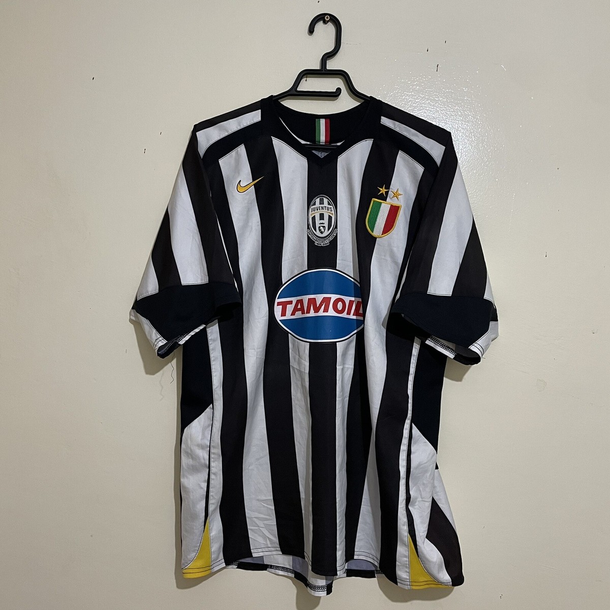 【希少】ユベントス 2005シーズン ユニフォーム ネドベド XXL Juventus 2005 2006 NEDVED Authentic Home Jersey Nike Rare