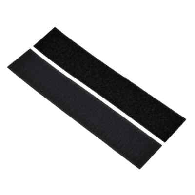 Pure-Tech 1 1/2'' Super Stick Hook & Loop Strap Set (Black) (1 Hook/1 Loop)