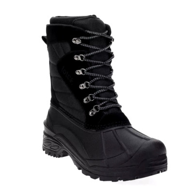 12~Mens Totes Waterproof Snow Boots, Briggs Size 12 Black NEW