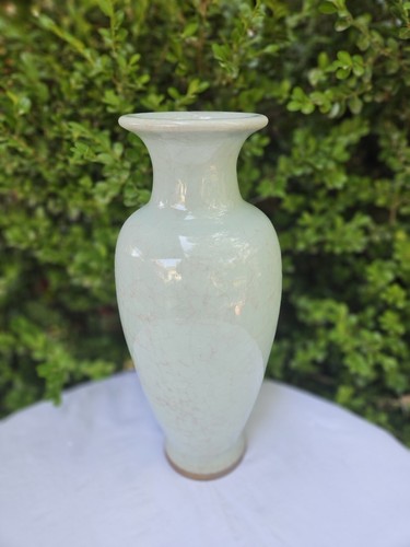 Ceramic Flower Vase,Vase For Decor, Fish Tail Ceramic Vase 14.5" Tall - Picture 7 of 8