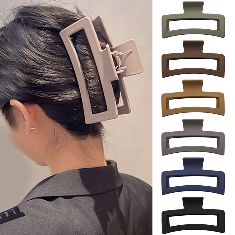 13cm Large Shark Clip Oversize Frosted Big Crab Hair Claw Korea Fashion Simple