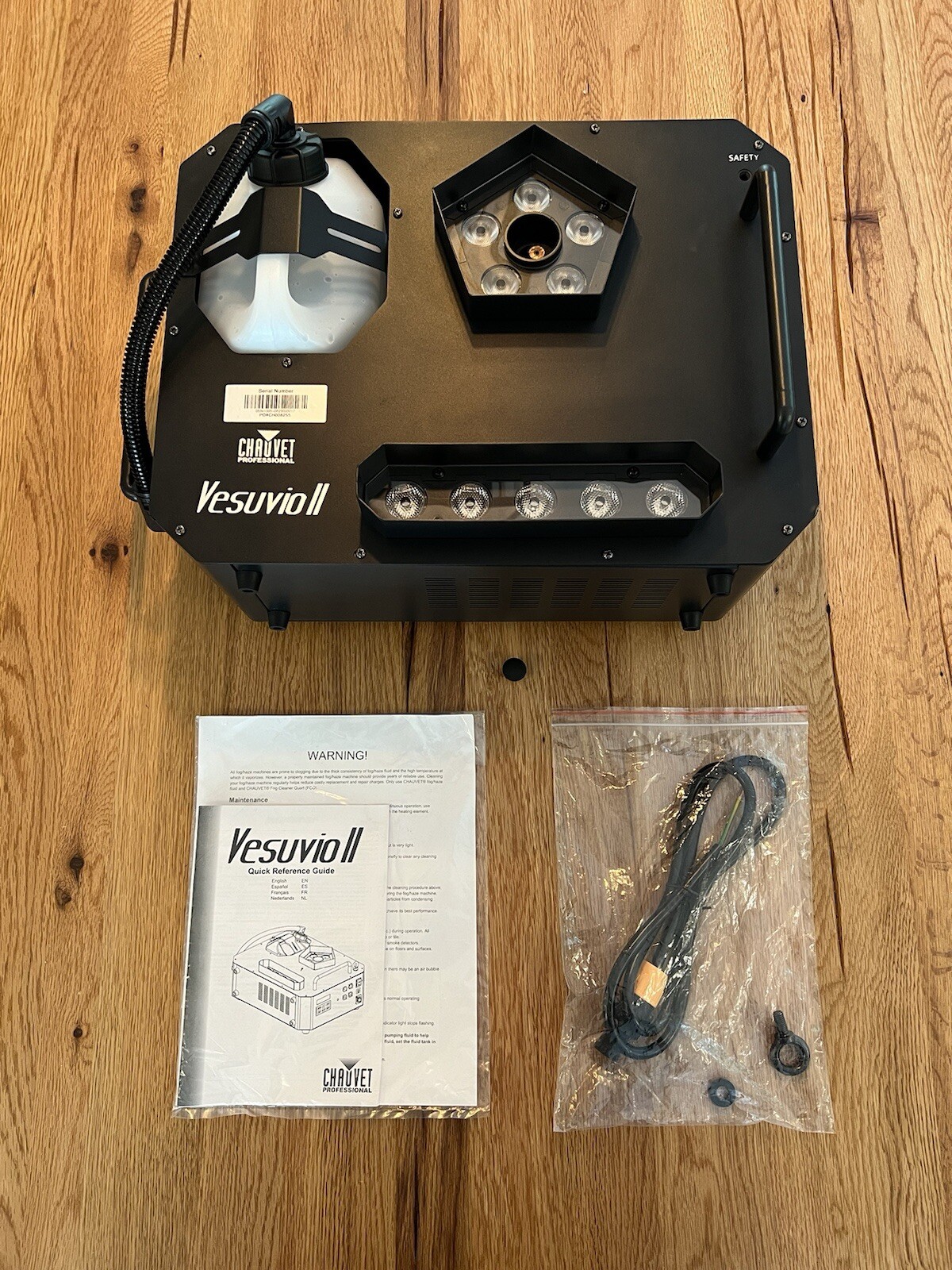 Chauvet DJ Vesuvio II RGBA+UV Fog Smoke Machine DMX With Power Cable Unwired