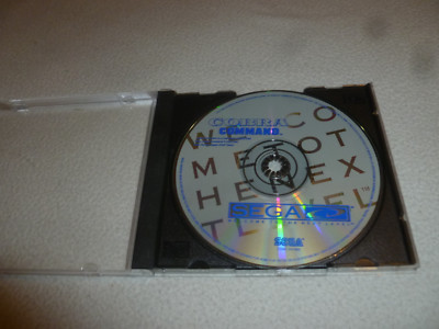 SEGA CD VIDEO GAME COBRA COMMAND DISC W CASE JVC XEYE CDX DATA EAST